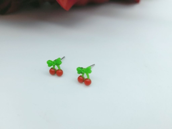 Preview: Mini Kirsch Ohrstecker